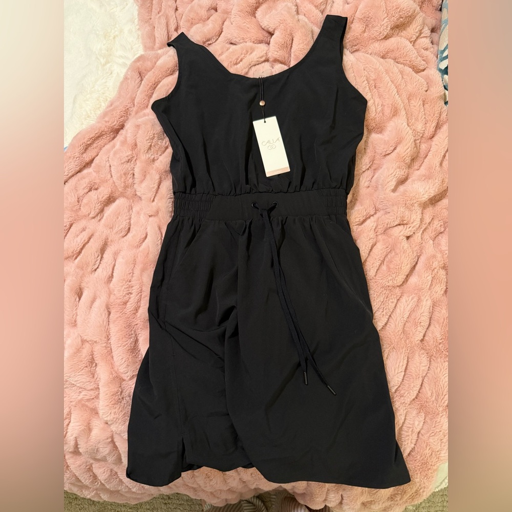 Calia double scoop dress small nwt